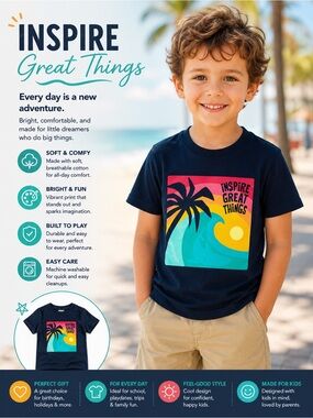Short-Sleeve Graphic T-Shirt for Boys